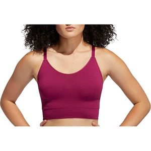 ADIDAS Seamless sports bra workout top “power berry” pink-purple S Small NWOT